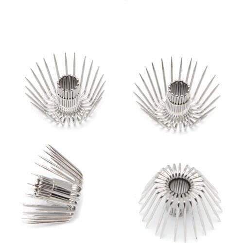 10pcs/lot squid hook stainless steel 24-pin octopus cuttle hook tool blast fishing sea fishing boat fishing hook fixture