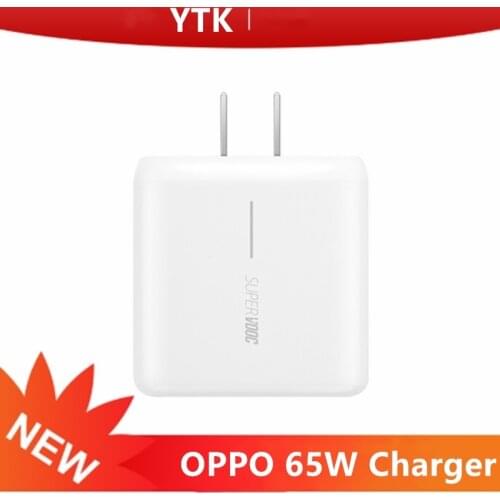 100% Original Oppo 65W Charger SuperVOOC 2.0 For Oppo Reno4 Pro Reno4 Find X2 Pro Find X2 Ace Series Phone