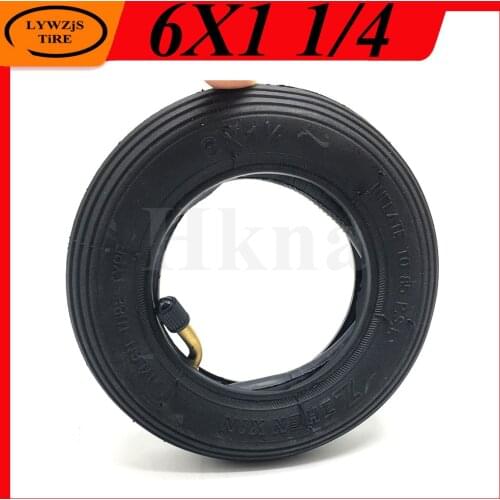 6x1 1/4 Tire 6 Inch Inner Tube Outer Tyre for Inflation Wheel Wheelchair Pneumatic Gas Mini Electric Scooter 6*1.25