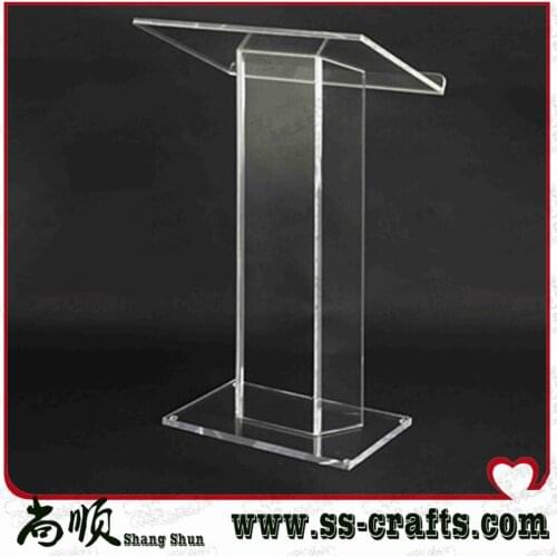 Free shiping Hot sale modern acrylic lectern/High quality acrylic podium cheap church podium
