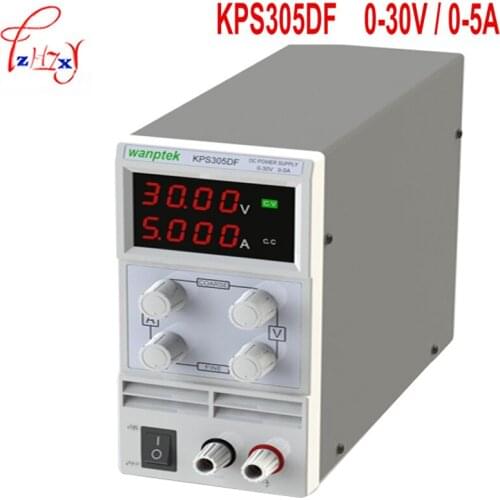 KPS305DF LED Digital Adjustable DC switch Power supply mA display 0-30V / 0-5A 110V-230V 0.1V / 0.001A EU 1PC