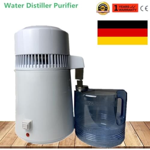 Germany Stock 110V/220V Distilled Water Machine Safe Health Water Distiller Stainless Steel Household Lab Use Water Distiller