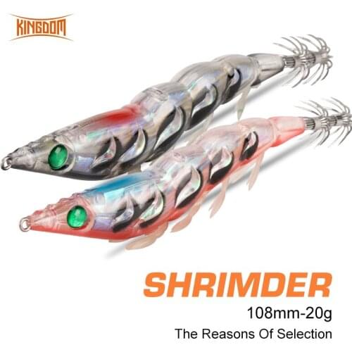 Kingdom SHRIMPER Crankbaits Fishing Lure 20g 108mm Sinking Artificial Plastic Hard Swim Bait Wobbler For Pike Bass Fishing Goods