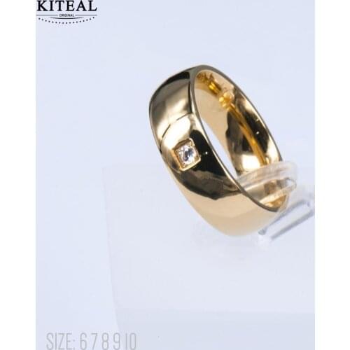 KITEAL Hot sale! Gold Vermeil size 10 6 7 8 Gentlewoman Joint Knuckle Rings circular men ring accessories