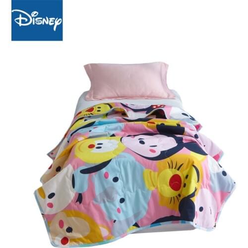 Disney Summer Disney Blanket Quilt 100% Cotton Thin Quilt Napping Sleeping Cartoon Children Bedroom Gift Mickey Mouse Promotion