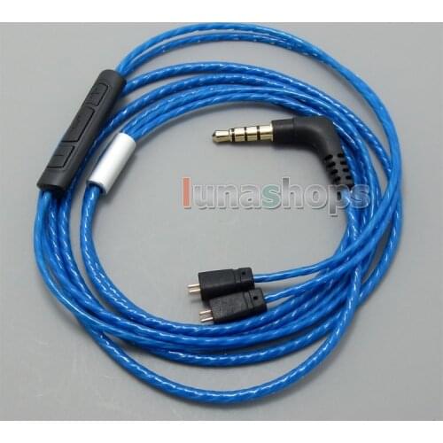 LN004995 With Mic Remote Volume Earphone Cable For M-Audio IE-20XB IE40 IE30 IE10 IEM In ear