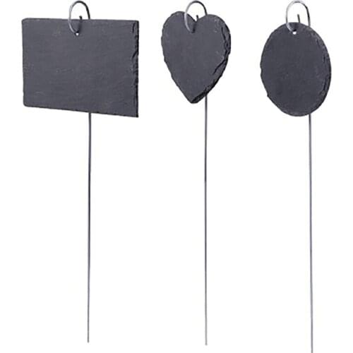 New Plant Markers & Labels, Garden Sign, Plant Labels, Plant Slate Signs Stainless Steel Pendant Labels, 3PCS