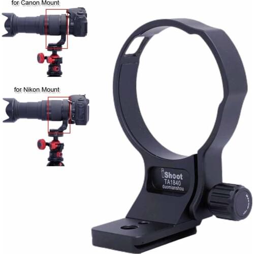 IShoot Lens Collar Tripod Mount Ring for Tamron 18-400mm f/3.5-6.3 Di II VC HLD B028, with Arca-Swiss Quick Release Plate