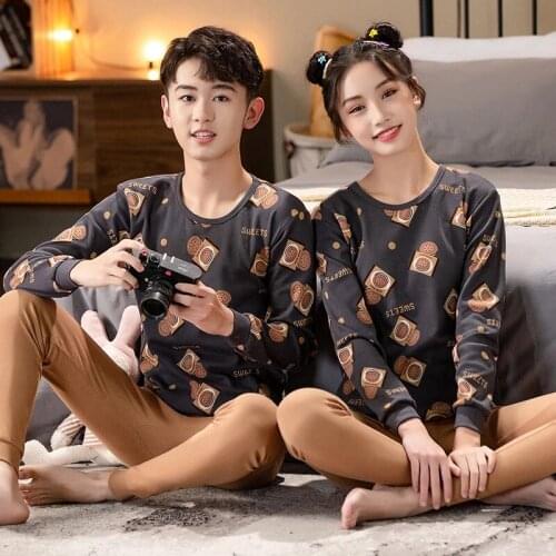 Big Boys Girls Sleepwear Kids Pajamas Children Cotton Clothing Suit Teens Pyjamas T-Shirt Pants 2pcs Nightwear 9-19Y Pijama Sets