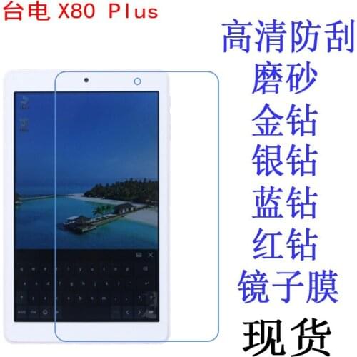 Clear Screen Protector Anti-Fingerprint Soft Protective Film For Teclast x80 plus 8 inch Tablet Retail Package