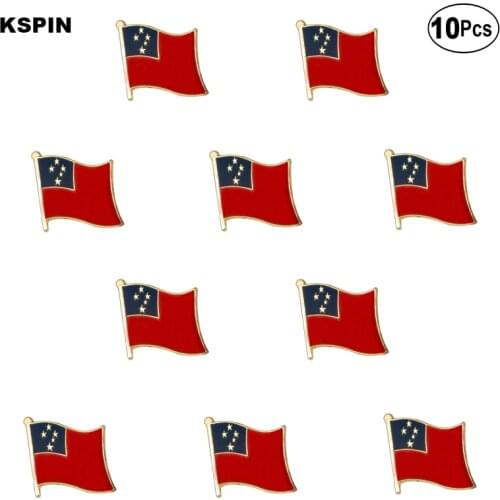 Samoa Flag Lapel Pin Flag badge Brooch Pins Badges 10Pcs a Lot