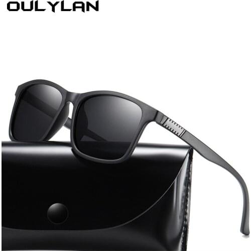 Oulylan Sunglasses Men Polarized Sun Glasses Retro Classic Goggles Women Fashion UV400 Driving Eyewear
