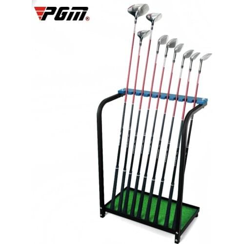 PGM High Quality Golf Clubs Steel Cue Display Stand Acrylic Board Storage Range Supplies Can Put Down 9 Clubs Golf Accessories