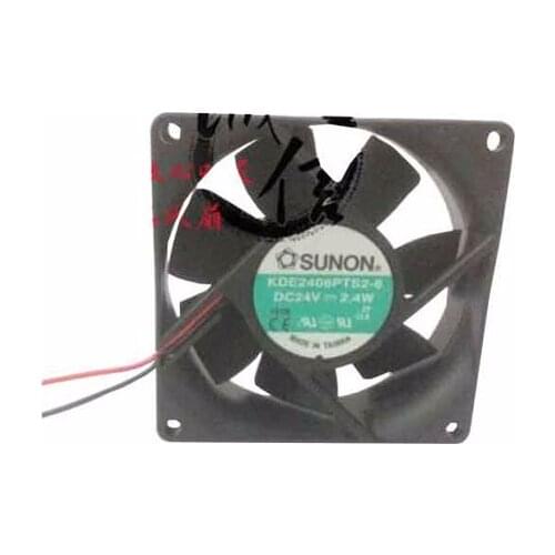 SUNON KDE2408PTS2-6 DC 24V 2.40W 80x80x25mm 2-Wire Server Cooling Fan