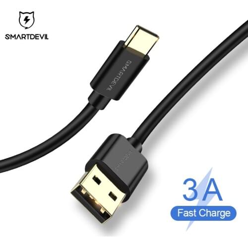 SmartDevil 3A Fast Charging Type C USB Data Charger Cord For Samsung Universal for Xiaomi