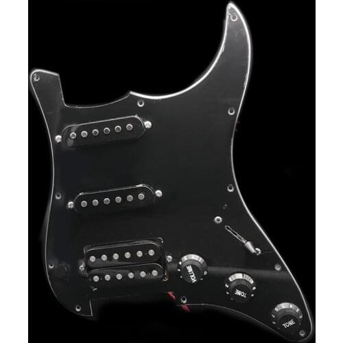Loaded Prewired Electric Guitar Pickguard Pickup SSH Humbucker Pickups Set for ST Electric Guitar Black White Pearl