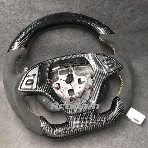 Customized Led Racing Carbon Fiber Steering Wheel For Chevrolet Corvette C7