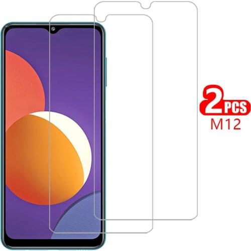 Screen protector tempered glass for samsung m12 case cover on samsun galaxy m 12 12m protective phone coque bag samsungm12 n12