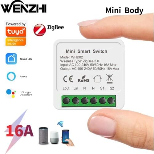 ZigBee 3.0 DIY Light Mini Switch Module Timer Auto For 110/220V Button Remote Control Smart Life/Tuya Alexa Google Home Domotica