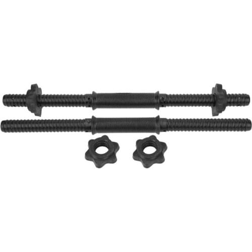 1 Pair Adjustable Threaded Dumbbell Bars Durable Dumbbell Handle Barbell Handle Dumbbell Bars Gym Home Training Dumbbell Bars