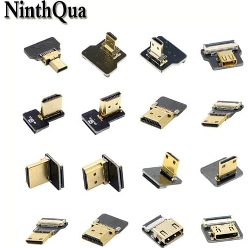 1pcs High Definition Micro / Standard HDMI with / without FPC FPV Connector for Aerial GH4 GoPro BMPCC A5000 A6000 A7R A7S FS7