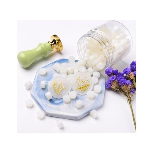 100pcs wax beadsWax Seal for Sealing Octagon Beads Jar Envelope Wedding Packaging Postcard Postage Stamping gifts