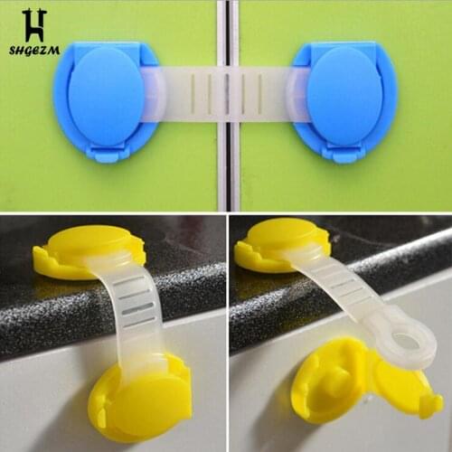 2 Colors Baby Safety Lock Kid Safety Products Plastic Baby Safety Protection For Children Child Locks Cabinet Door