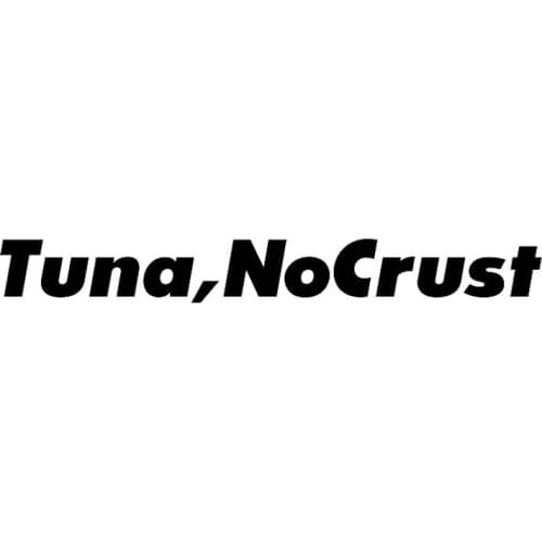 20.3*2.3CM Paul Walker TUNA NOCRUST Fast And Furious Cool Car Styling Stickers Car Body Vinyl Covers Black/Silver C9-0039