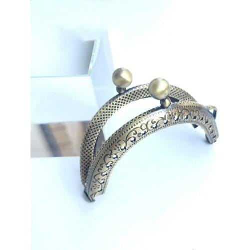 6.5cm mini purse frame bronze knurling purse frame DIY bag making metal hardware accessories 10pcs/lot