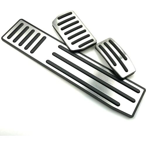 Aluminum alloy Car Accelerator Gas Pedal Brake Pedal Foot Rest Pedals Covers For Tesla Model S Model X 2012-2015 2016 2017 2018