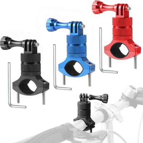 Motorcycle Bicycle Holder for GoPro Phone 360 Universal Cycling Handle Bar Stand Mount Clamp Metal for MTB Gopro Action Camera