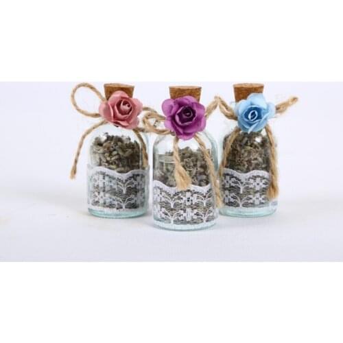 AS DİZAYNMantar Stopper Glass Lavender Bottle 25 cc wedding bride mariage хна henna