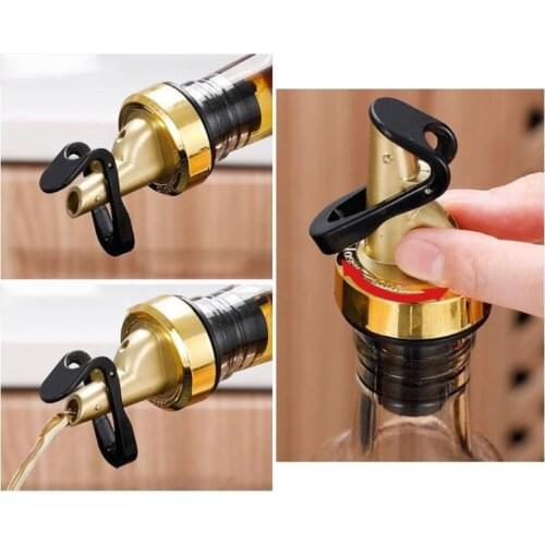 Kitchen Gadgets Wine Spout Pourer Oil Soy Sauce Liquor Dispenser Bottle Stopper