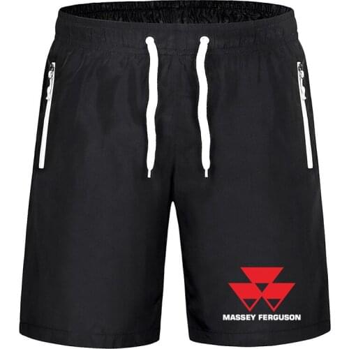 Summer New Brand Mans Shorts MASSEY FERGUSON Logo Print Custom Made Leisure Trend Men Slim Shorts Male Streetwe Man Shorts Wild