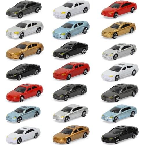 50pcs Mini Model Cars 1:87 HO TT Scale Model Train Scenery Layout Model Cars C100