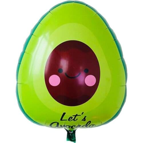 10pcs/lot 60*58 Avocado fruit balloon cartoon Aluminum foil air balloons birthday decorations party Supplies kids toy