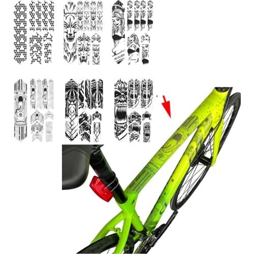 Bike Frame Sticker MTB Mountain Bike Scratch-Resistant Protect Frame Protector Removable Sticker Bicycle Poster Guard Cover
