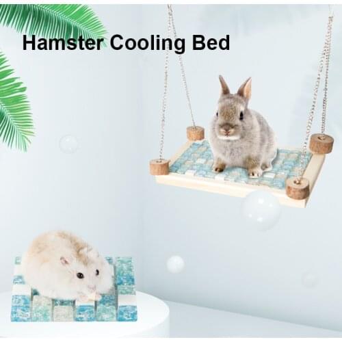 Pet Hamster Rabbit Guinea Pig Cooling Bed House Rest Bed Small Animals Cooling Plate