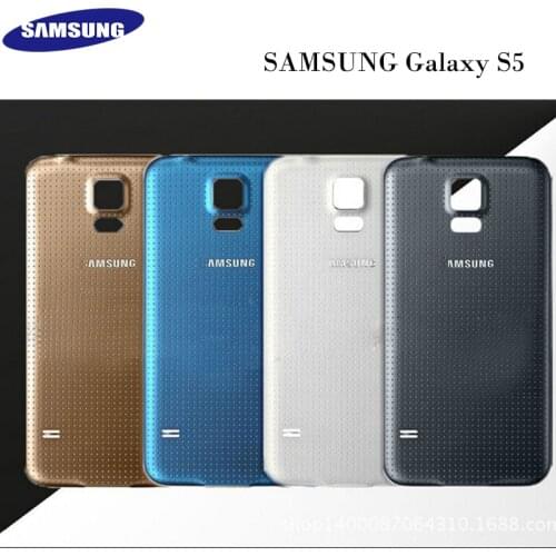 Original Samsung Galaxy S5 i9600 S5 Mini i9500 Glass Housing Battery Back Cover Rear Door Case Replacement Part Free Tools