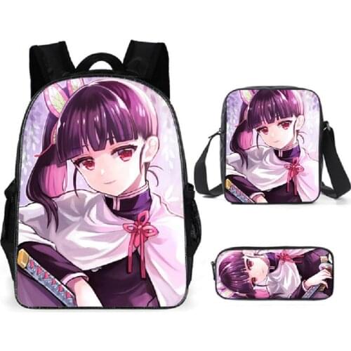New Cartoon School Bag Girls Boys Kids Student Childrens Backpack Print 3Pcs School Bag Set Student Mochila Infantil