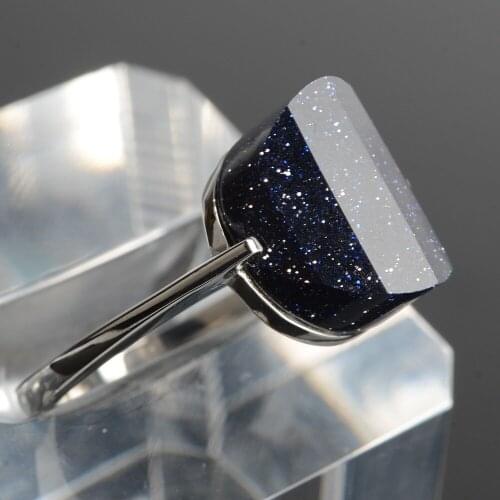 Trendy Men Black Stone Ring Titanium Stainless Steel Retro Party Ring Male Jewelry Accessories Boyfriend Gift