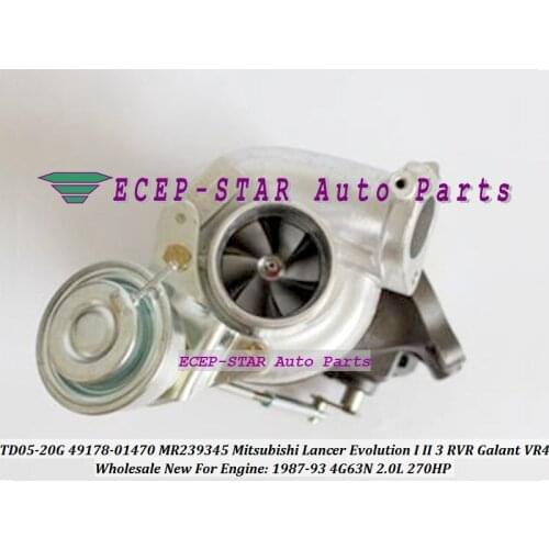 TD05-20G 49178-01470 4917801470 MR239345 Turbo For Mitsubishi Lancer Evolution I II III RVR Galant VR4 1987-93 4G63N 2.0L 270HP