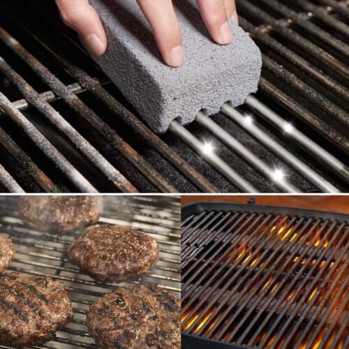 1/2Pcs BBQ Grill Cleaning Brick Block Barbecue Cleaning Stone BBQ Racks Stains Grease Cleaner BBQ Tools Kitchen Decorate Gadgets