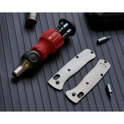 1 Pair Custom Made Titanium Alloy Scales for Benchmade 533 MINI BUGOUT (Scales Only)