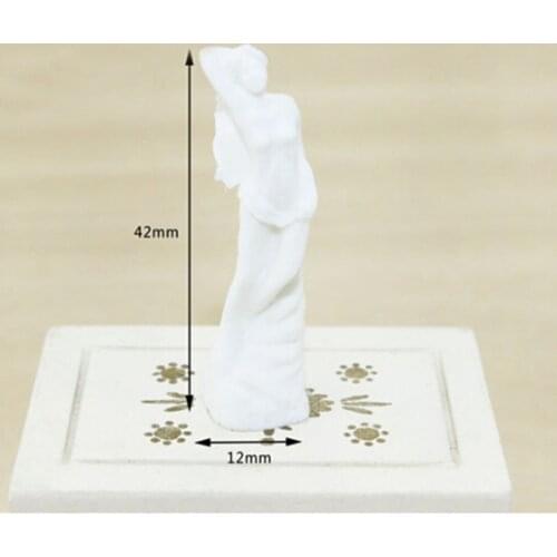1PCS Mini Goddess Statue Art Resin Crafts Miniature Food Play Scene Models 1/6 ,1/12 Dollhouse Accessories