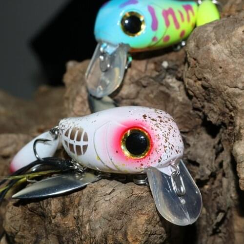 1PCS Fishing Lure 8g 40mm Floating Minnow Crank Spoon Isca Artificial Baits Fishing Hard Baits Tackle Pesca