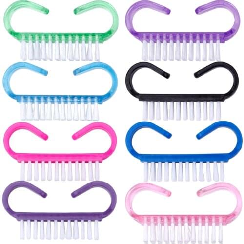 10/20Pcs Acrylic Nail Cleaning Brush File Manicure Pedicure Dust Soft Remove Gel Hand Fingernail Scrub File Nail Art Brushes Too