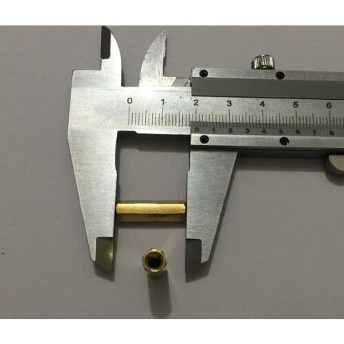 10pcs M4 x 20mm Brass Hexagonal Threaded Double Pass Spacers Hexagon Copper Post