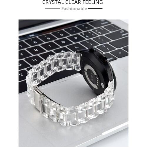 20 22MM Strap For Realme Watch 2 / 2 pro Smart Watchband Clear Wristband For Realme Watch S pro bracelet Transparent glacier