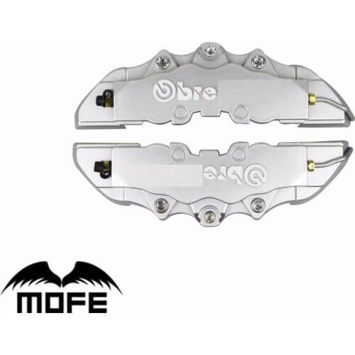 4PCS M+S Silver Car Styling Brake Caliper Cover Front Rear Word For All Car Model